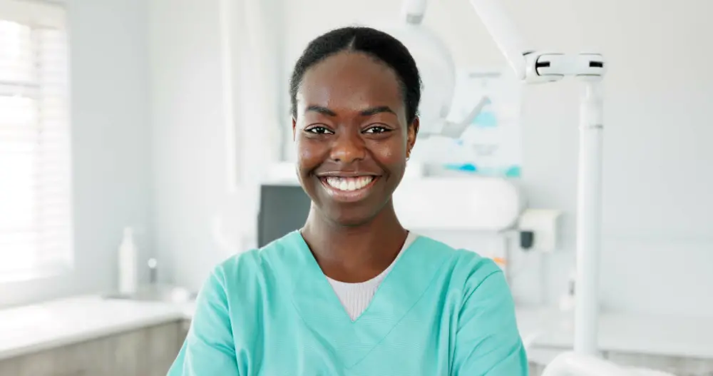 smiling female dentist